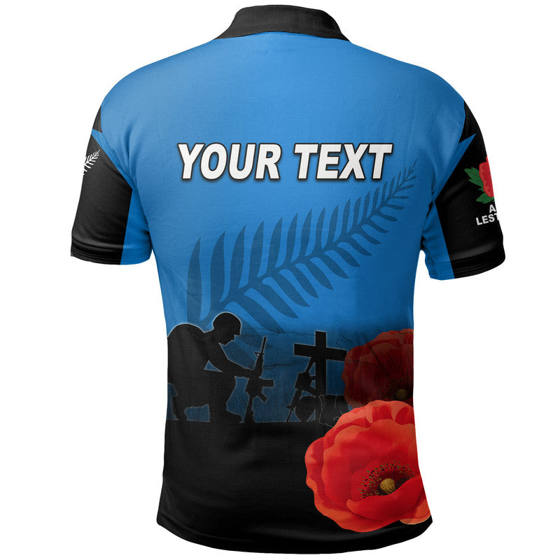 Custom ANZAC Day New Zealand Remembers Polo Shirt LT6