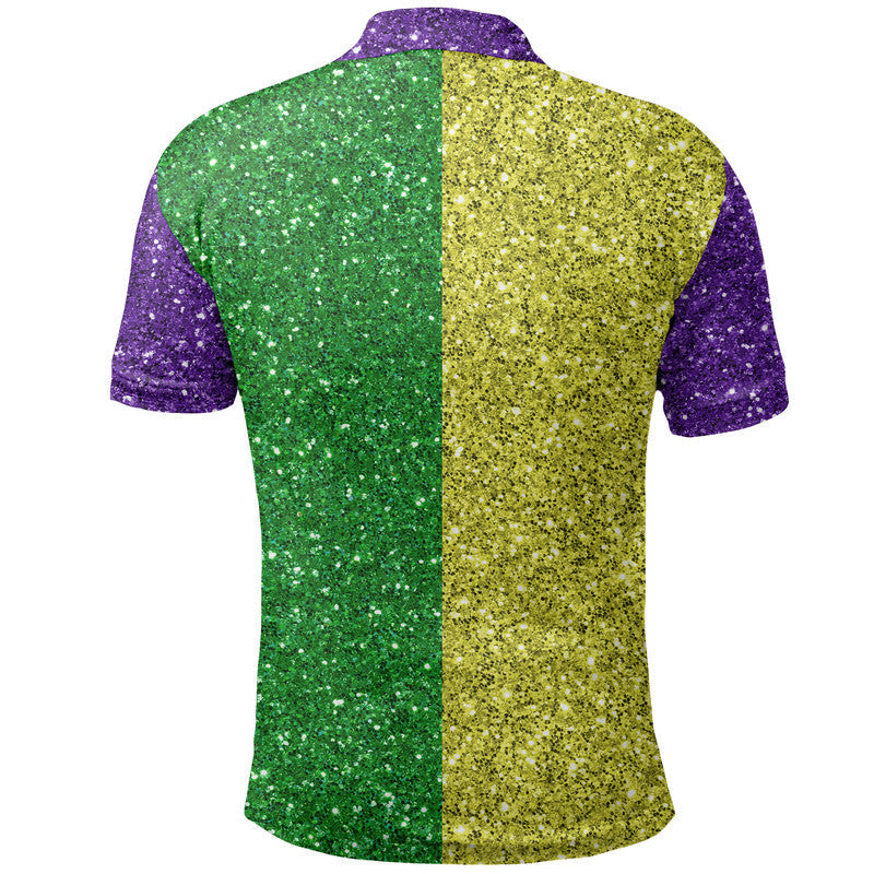 Mardi Gras Polo Shirt Colorful Style LT6