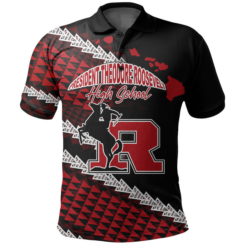 Custom President Theodore Roosevelt High School Hawaii Polo Shirt LT6