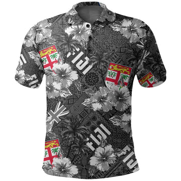 Hibiscus Fiji Polo Shirt Hawaii Style No.3 LT6