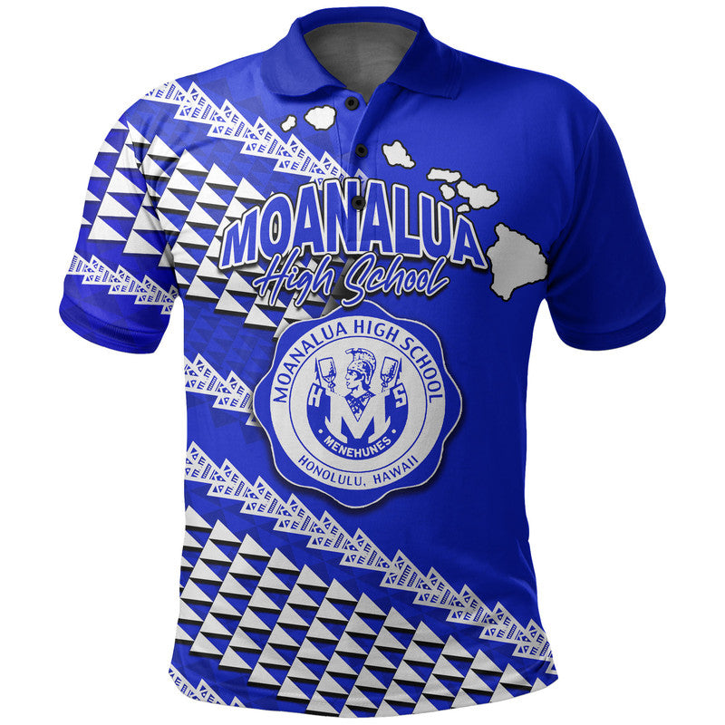 Custom Moanalua High School Hawaii Polo Shirt LT6