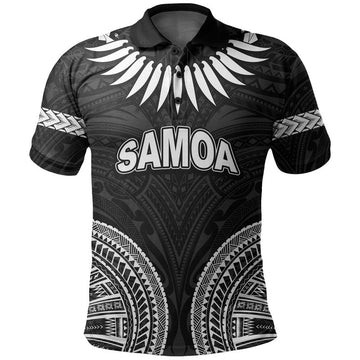 Custom Samoa Ula Nifo Tribal Polo Shirt White Style LT6