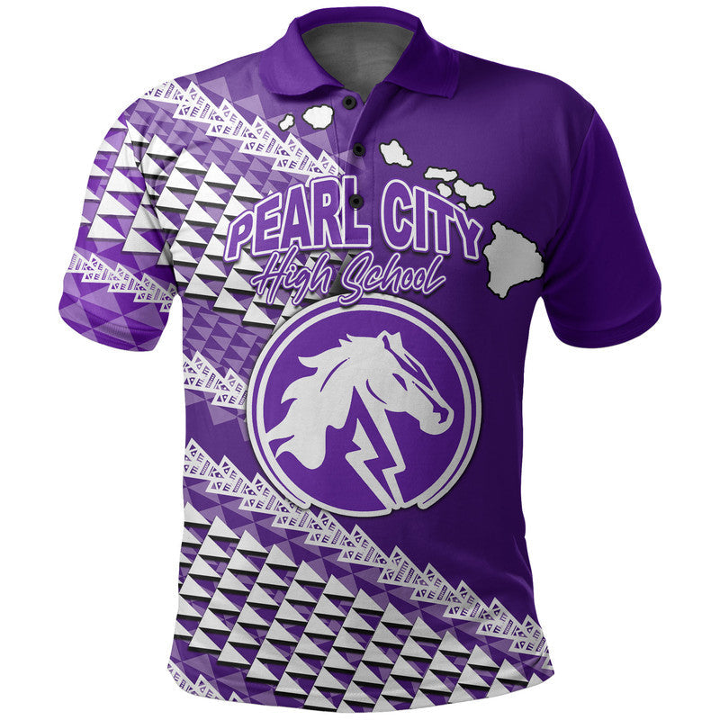 Custom Pearl City High School Hawaii Polo Shirt LT6