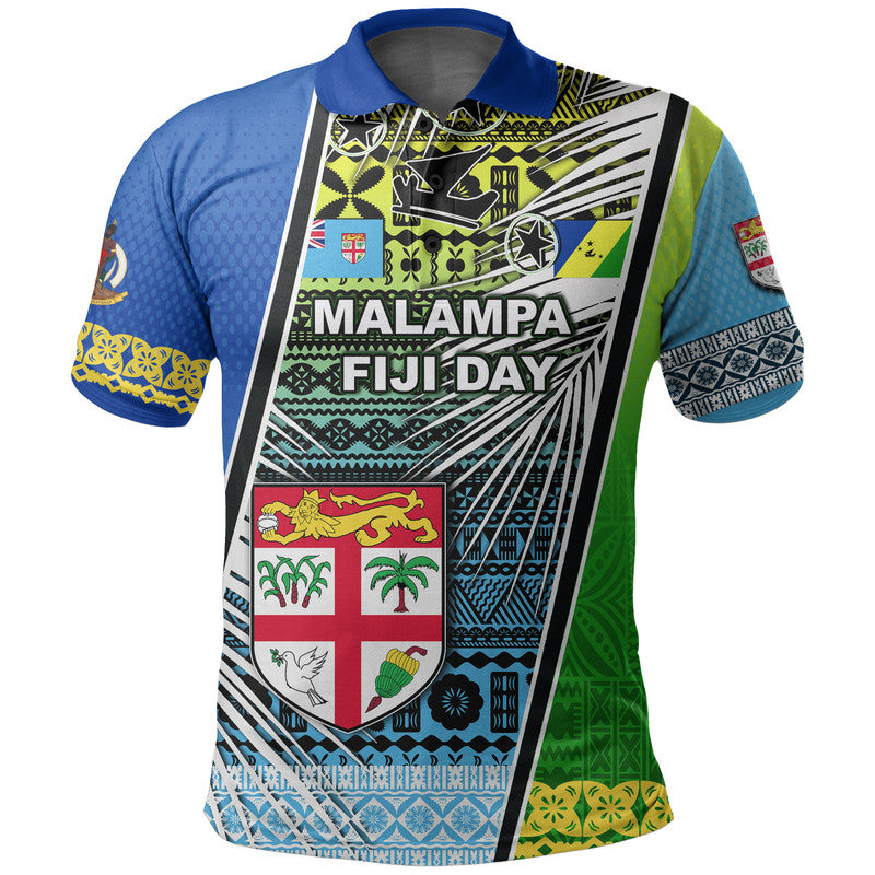 Custom Malampa Vanuatu Fiji Day Polo Shirt 2022 LT6