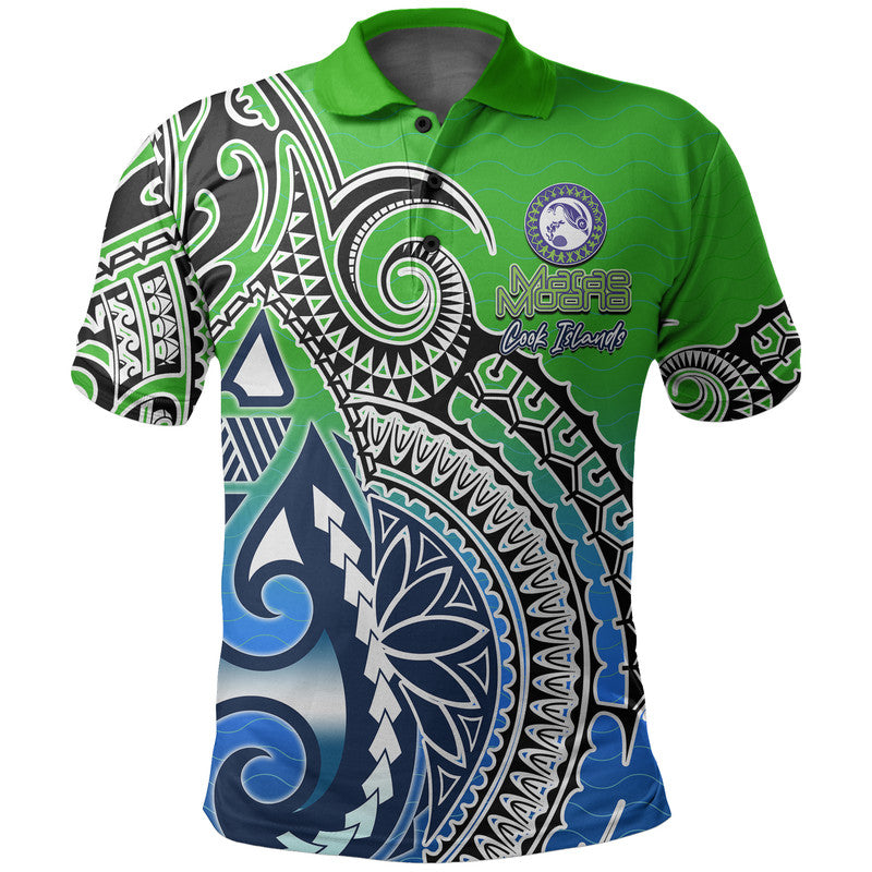 Custom Marae Moana Cook Islands Marine Park Polo Shirt LT6
