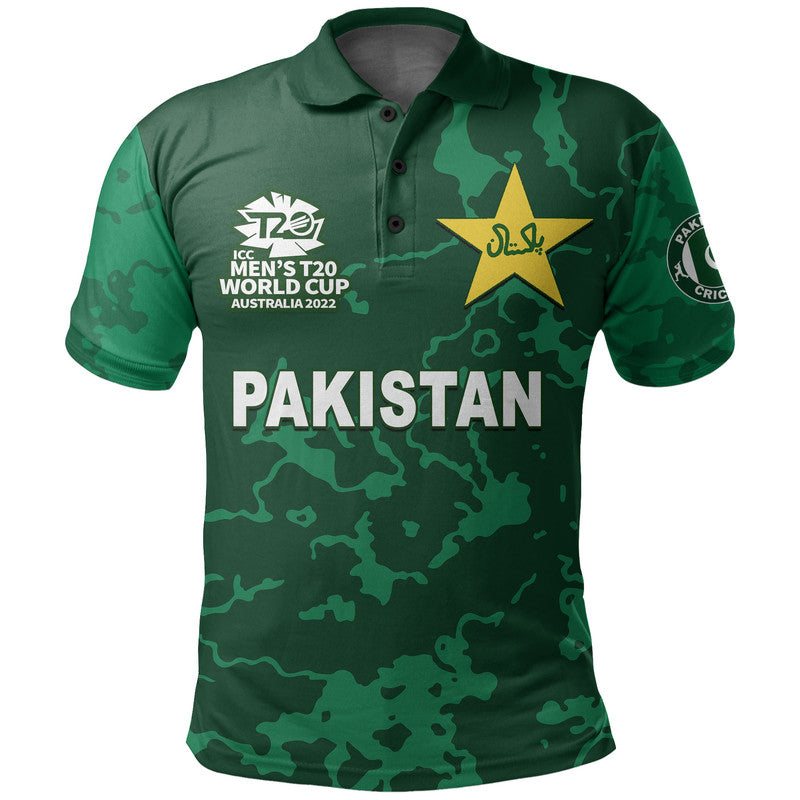 (Custom And Number) Pakistan Cricket Jersey Polo Shirt LT6