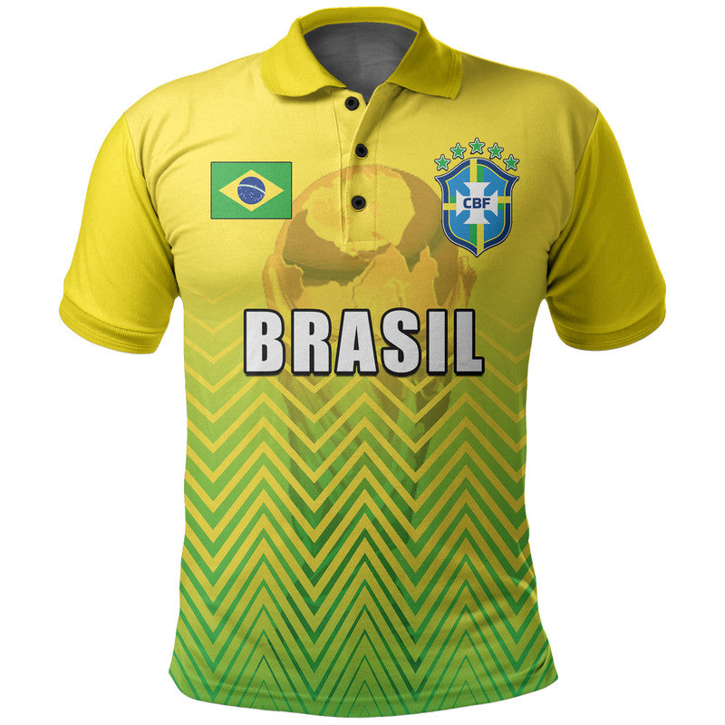 Custom Brasil Polo Shirt Football 2022 Sport Style LT6
