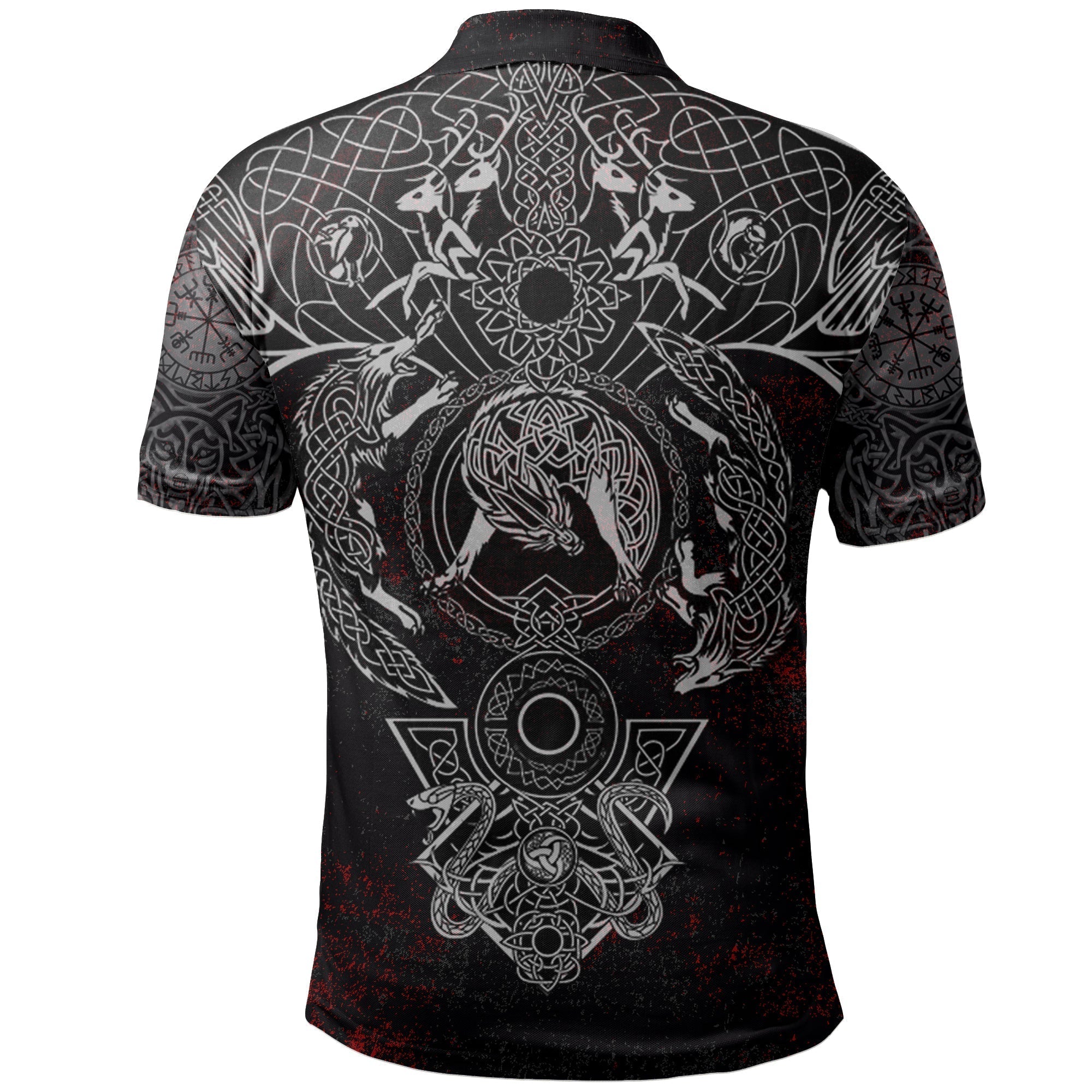 Viking Polo Shirt Fenrir Art RLT12