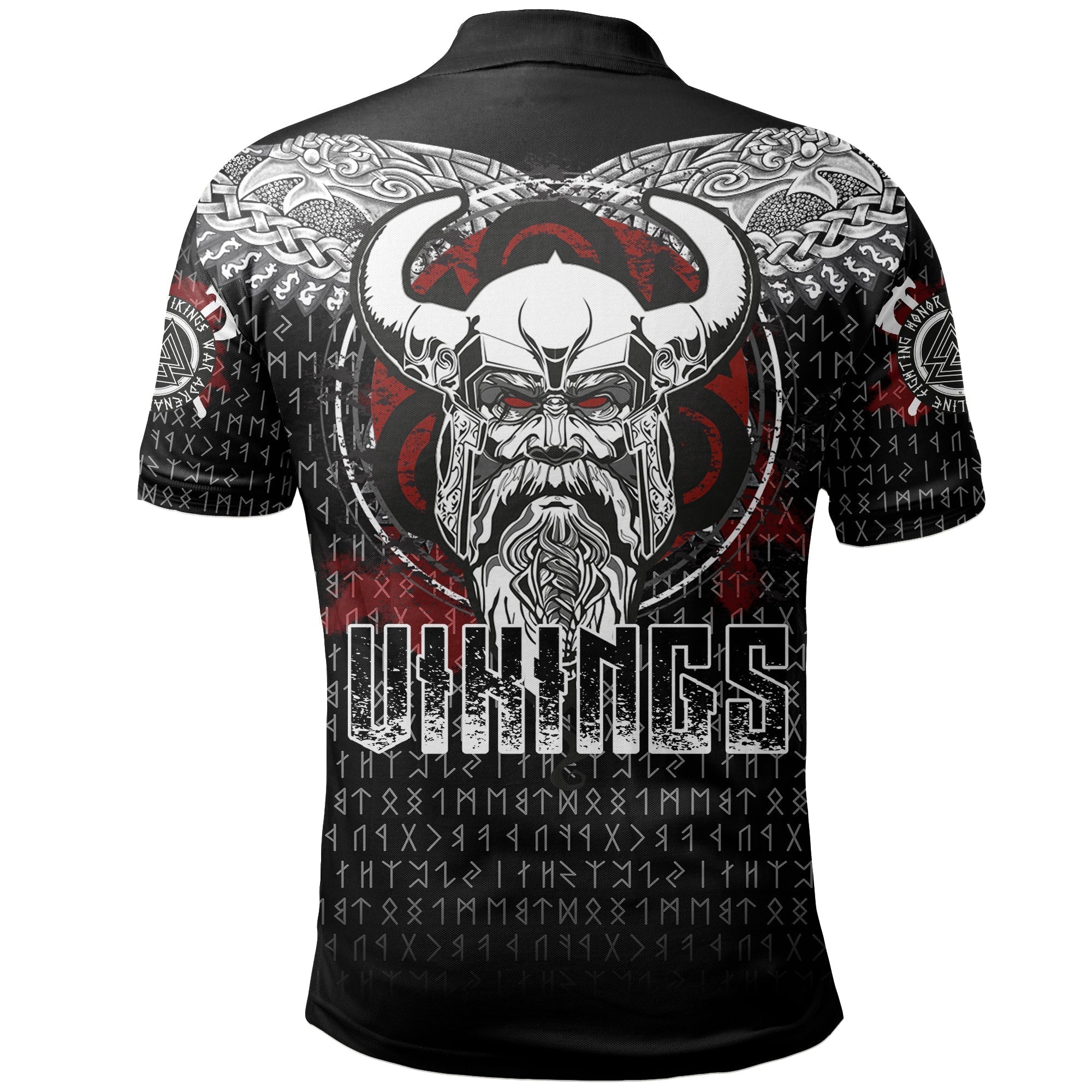 Viking Odin Honor Polo Shirt Viking Pattern RLT12