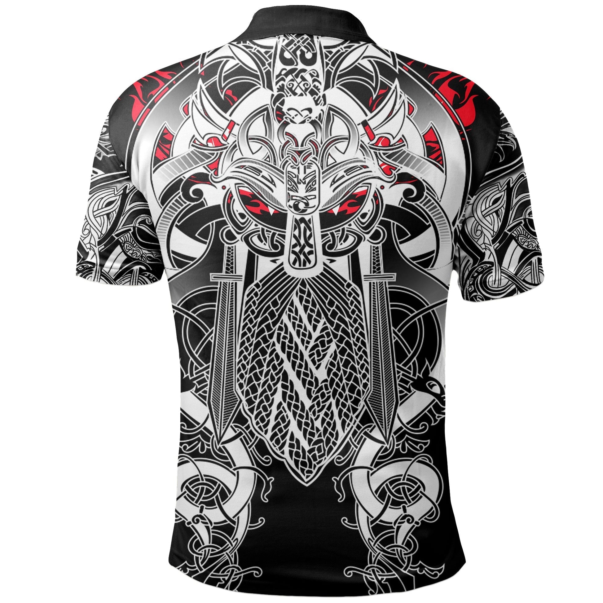 Viking Polo Shirt Odin Eternal Flame RLT12