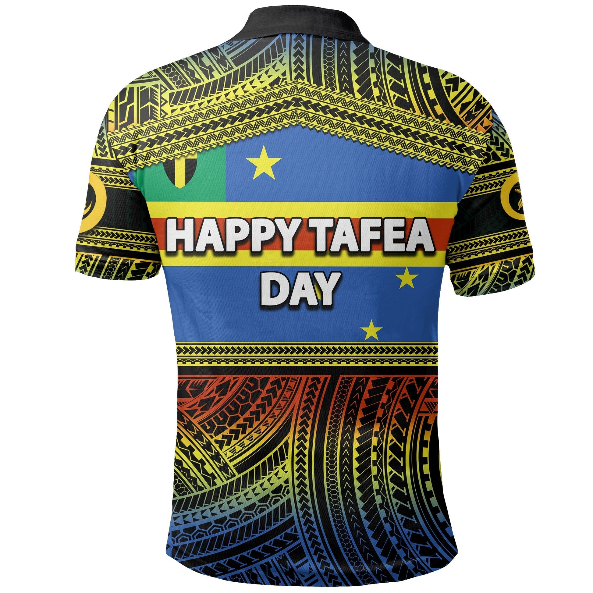 Tafea Day Polo Shirt Of Vanuatu Polynesian Patterns LT6