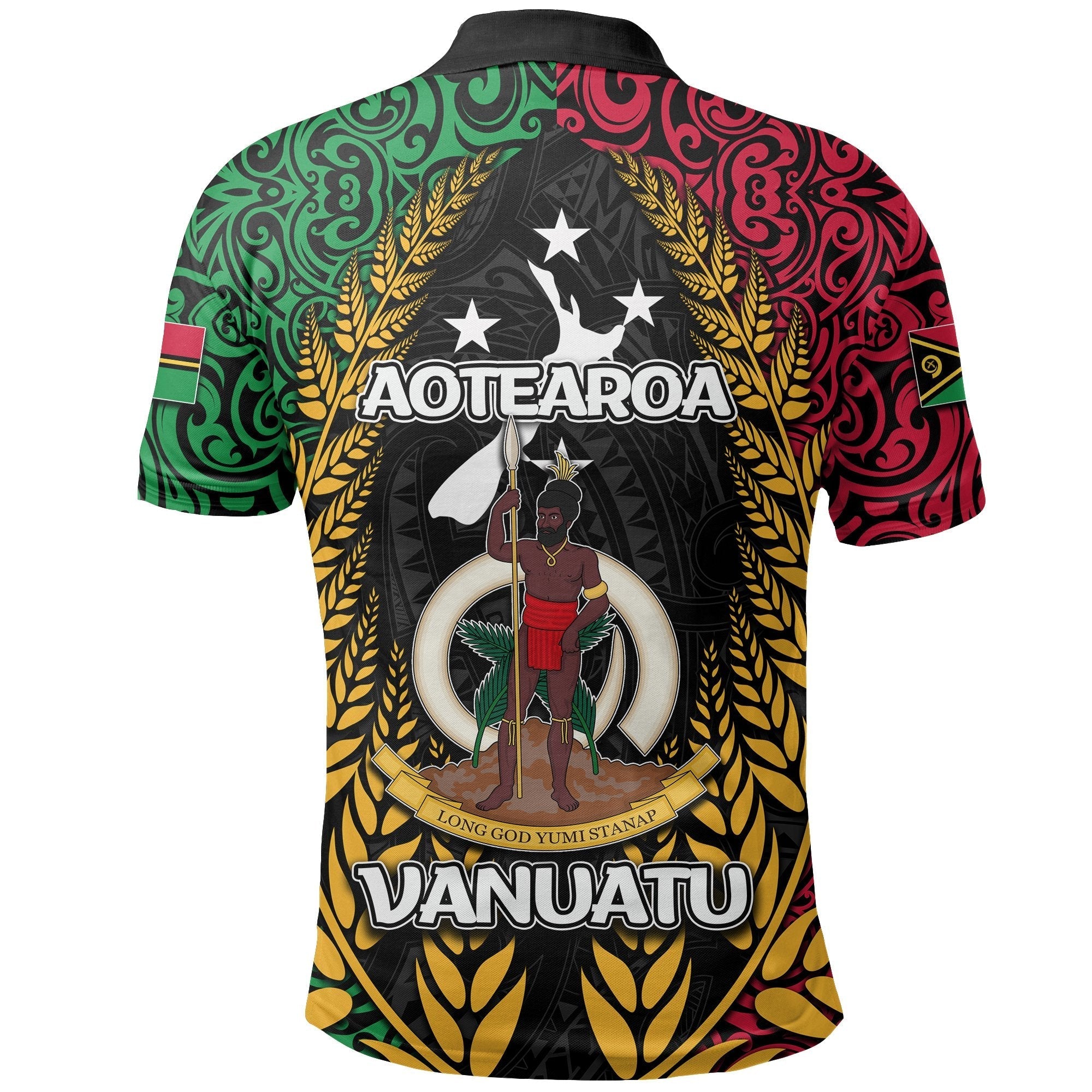 Vanuatu Polo Shirt Mix Maori Aotearoa LT6