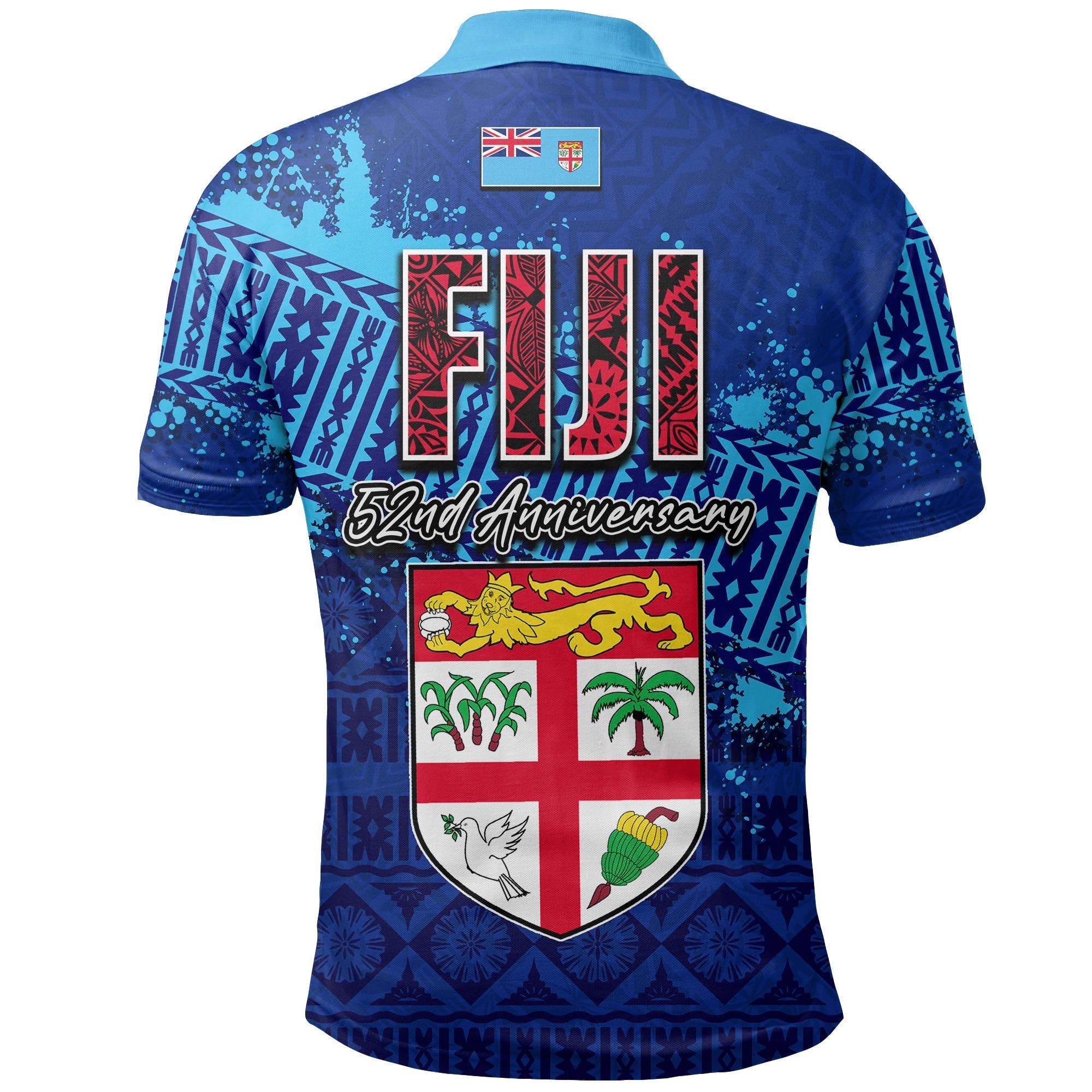 Fiji 52nd Annivesary Polo Shirt LT6
