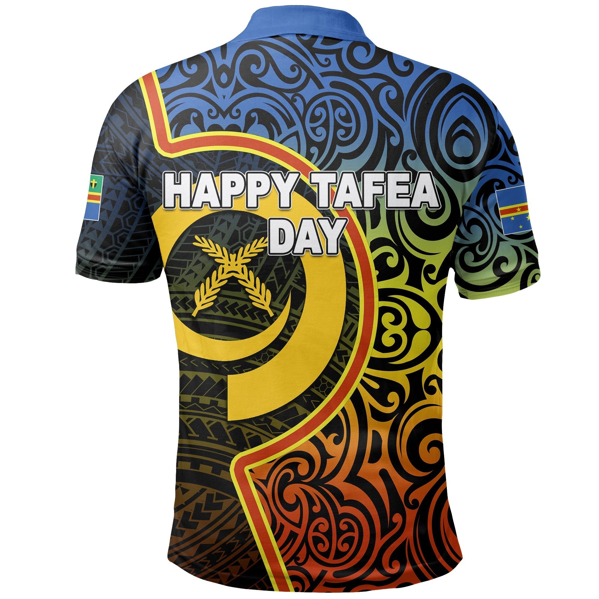 Tafea Day Polo Shirt Of Vanuatu Polynesian Flag Color LT6