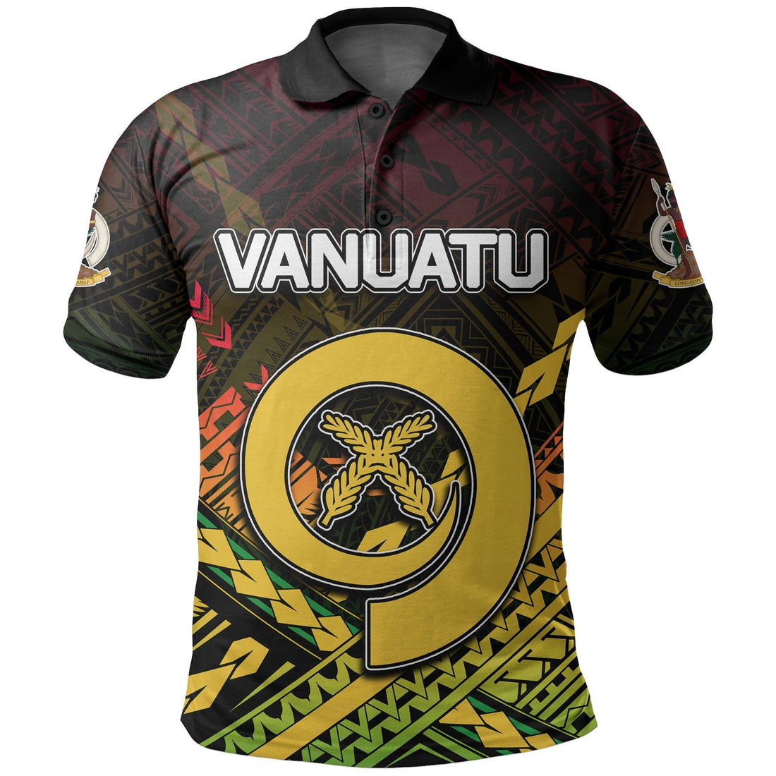 Vanuatu Polo Shirt Independence Day Polynesian Style LT6