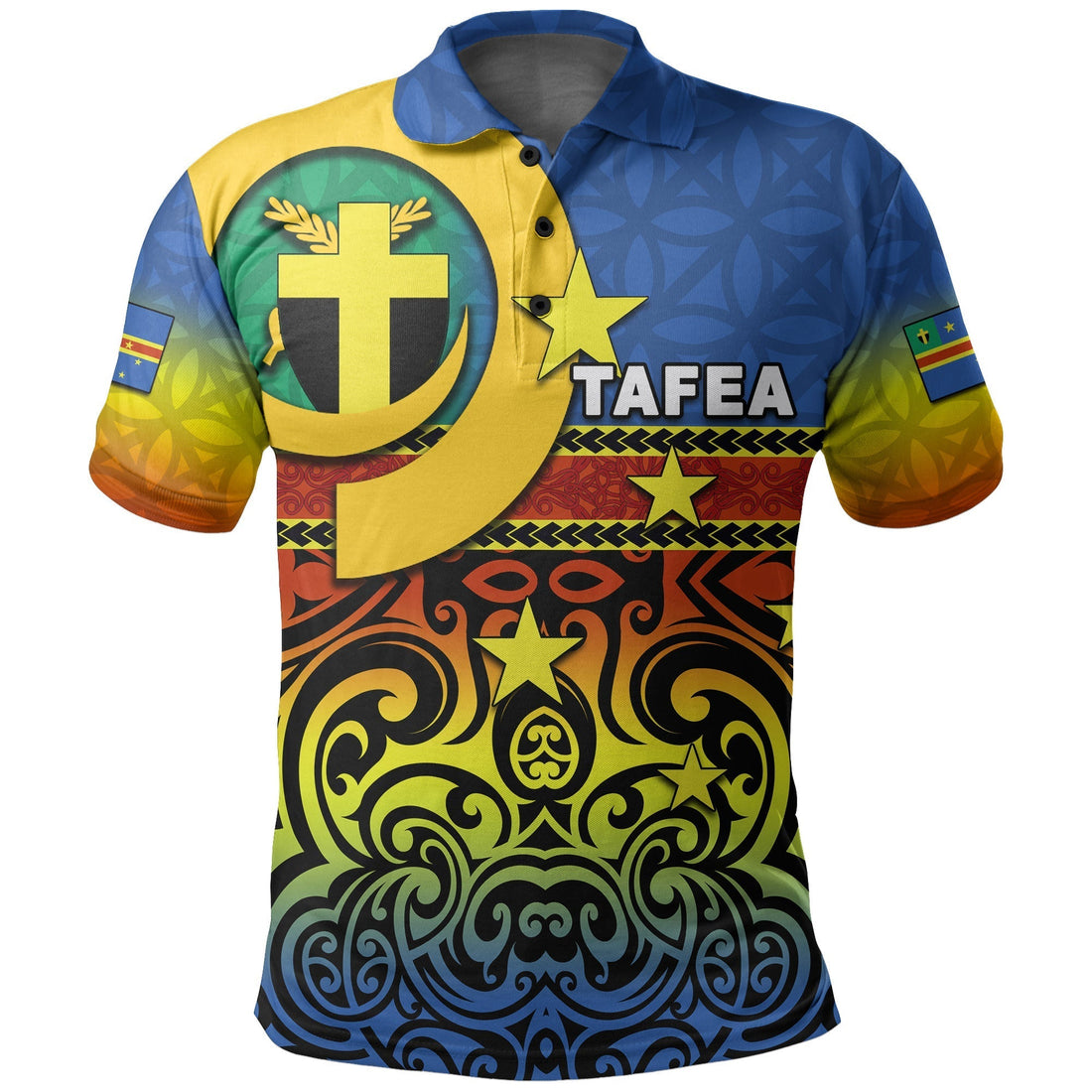 Tafea Day Polo Shirt Of Vanuatu Polynesian Flag Style LT6