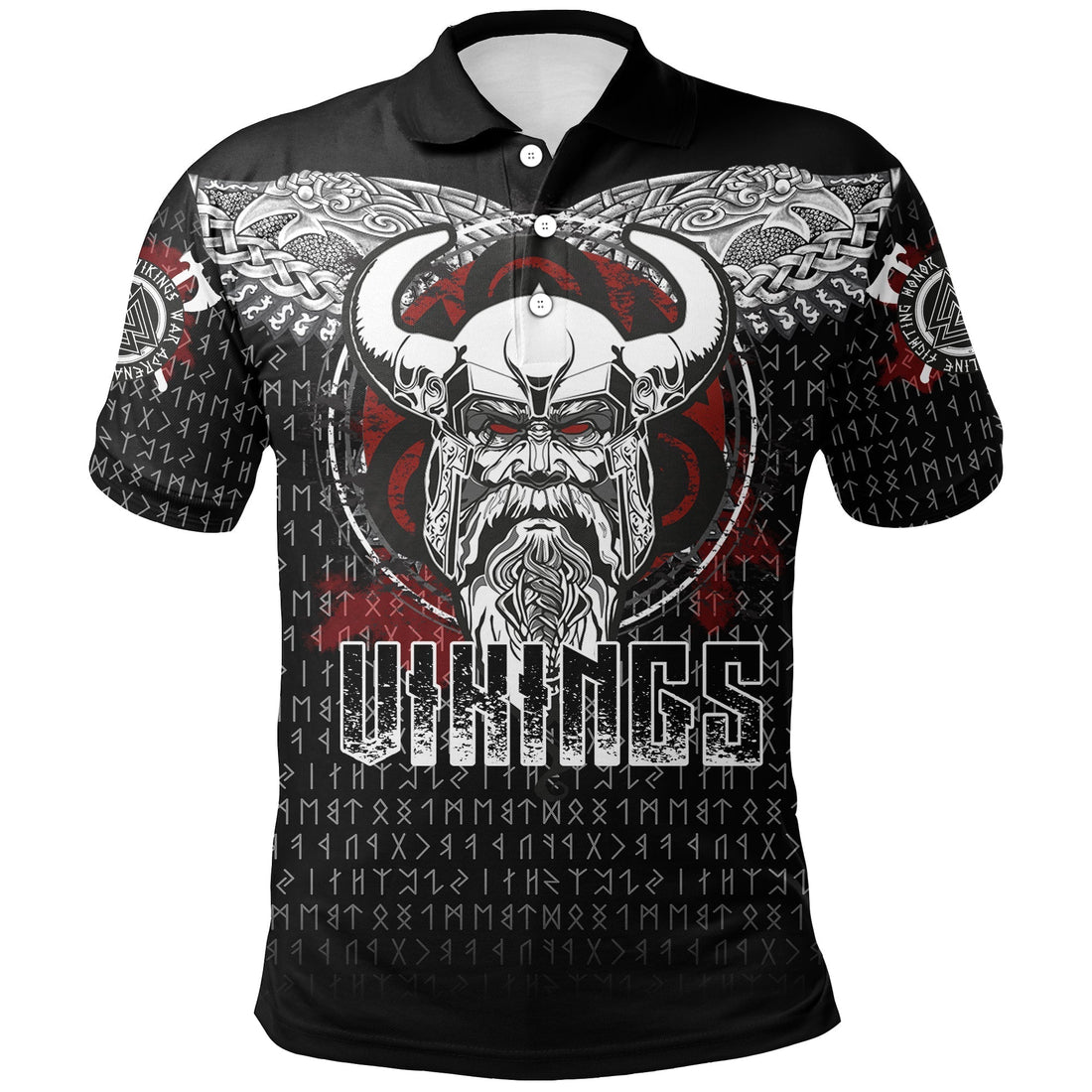 Viking Odin Honor Polo Shirt Viking Pattern RLT12