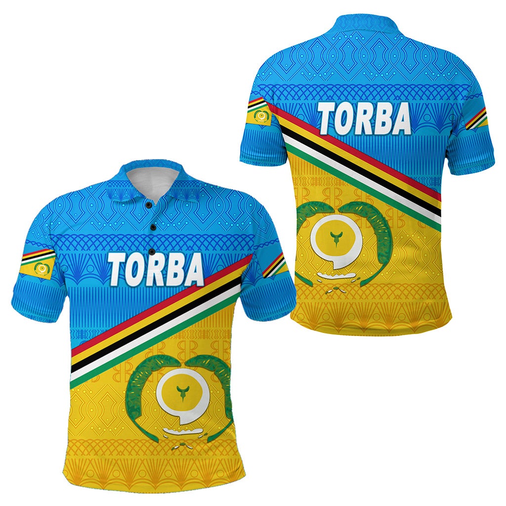 Torba Province Polo Shirt Vanuatu Pattern Traditional Style LT8