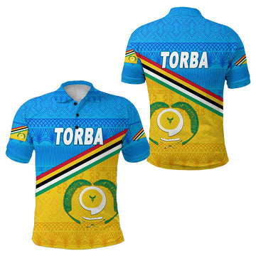 Torba Province Polo Shirt Vanuatu Pattern Traditional Style LT8