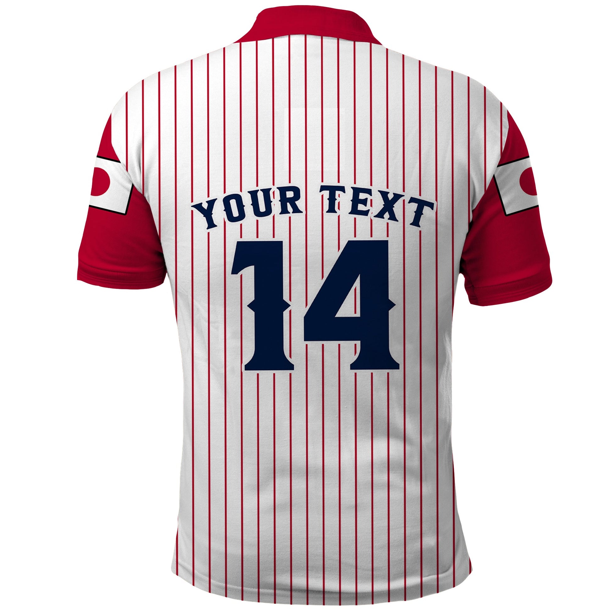 (Custom Text And Number) Japan 2023 Baseball Simple Style Polo Shirt LT14