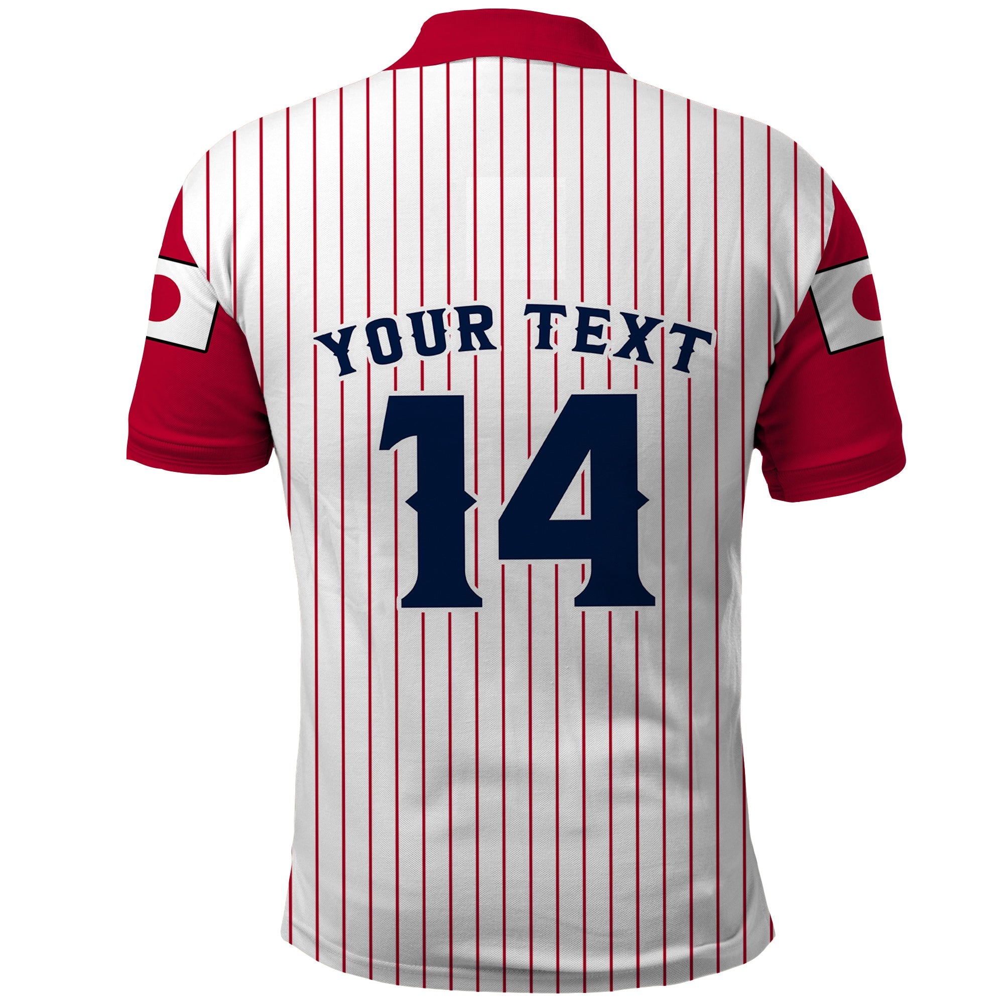 (Custom Text And Number) Japan 2023 Baseball Simple Style Polo Shirt LT14