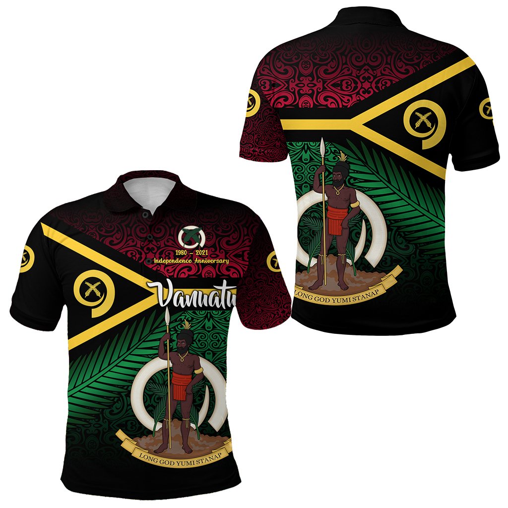 Vanuatu Polo Shirt Special Independence Anniversary Original Flag Style LT8
