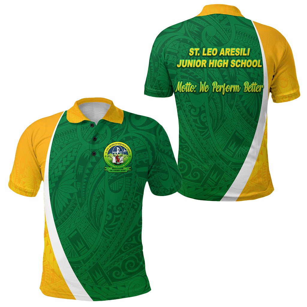 St. Leo Aresili Junior High School Polo Shirt Simplified Version LT8