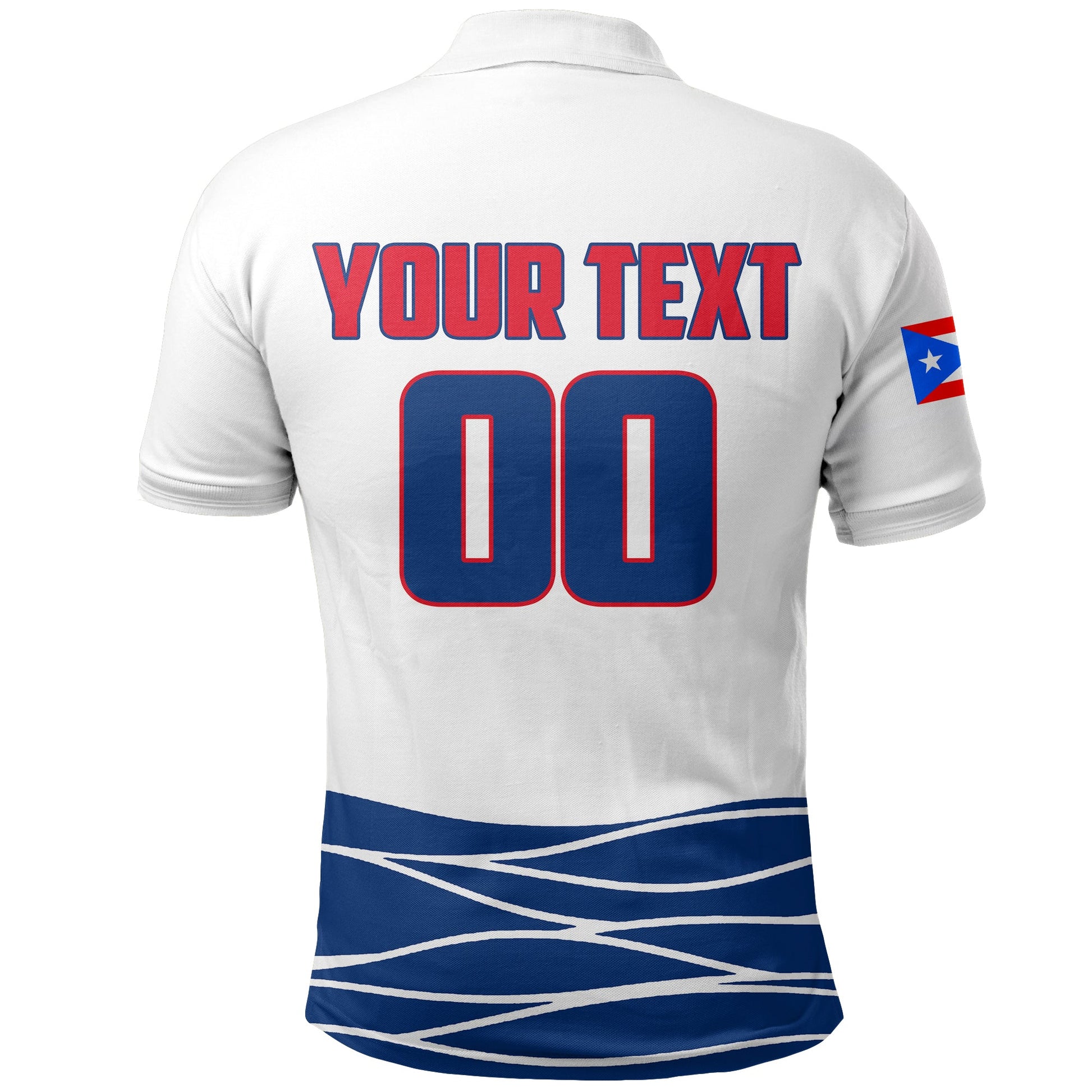 (Custom And Number) Baseball 2023 Puerto Rico Polo Shirt LT6