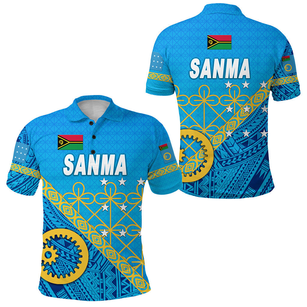 Sanma Province Polo Shirt Vanuatu Pattern Unique Style NO.1 LT8