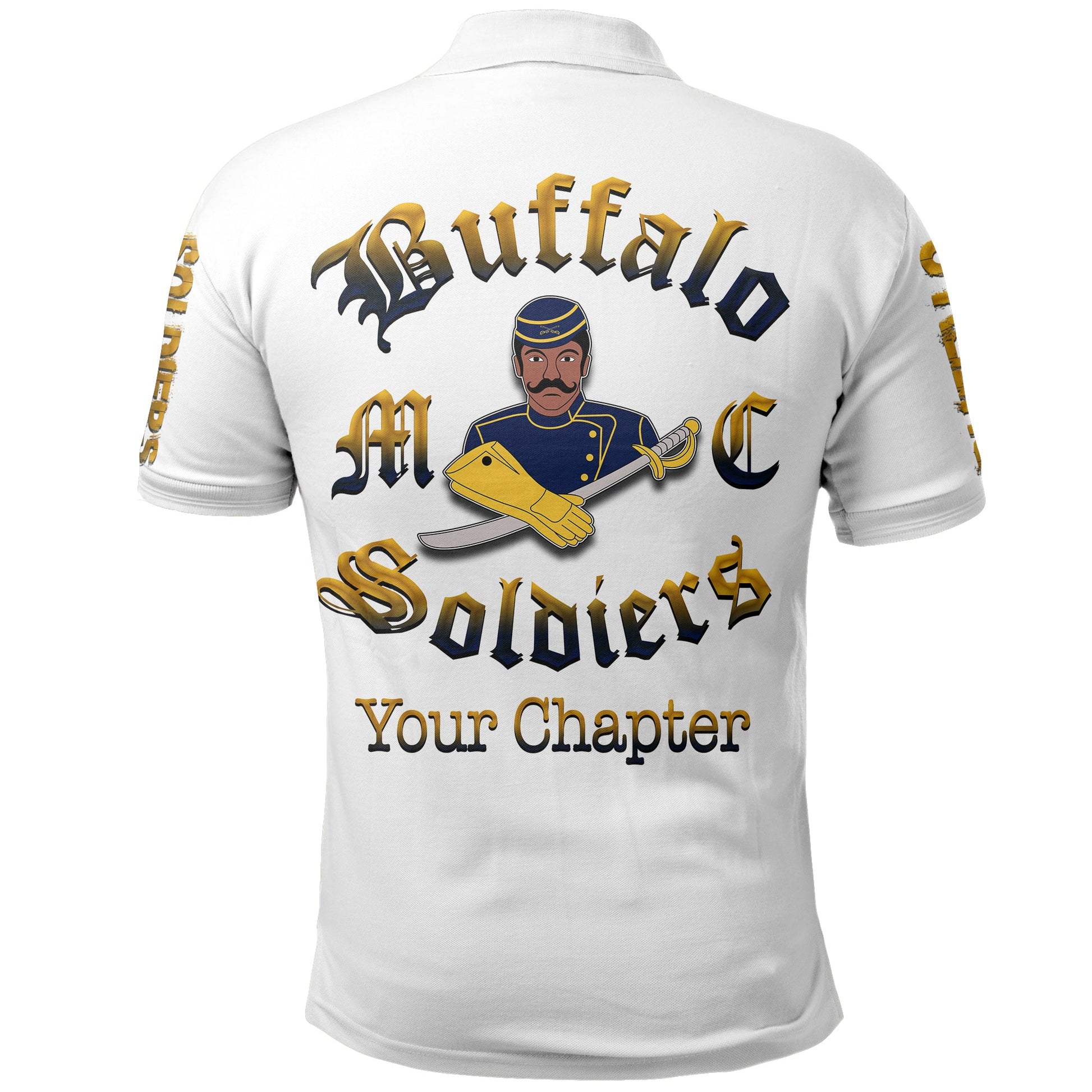 Custom Buffalo Soldiers Polo Shirt History LT6