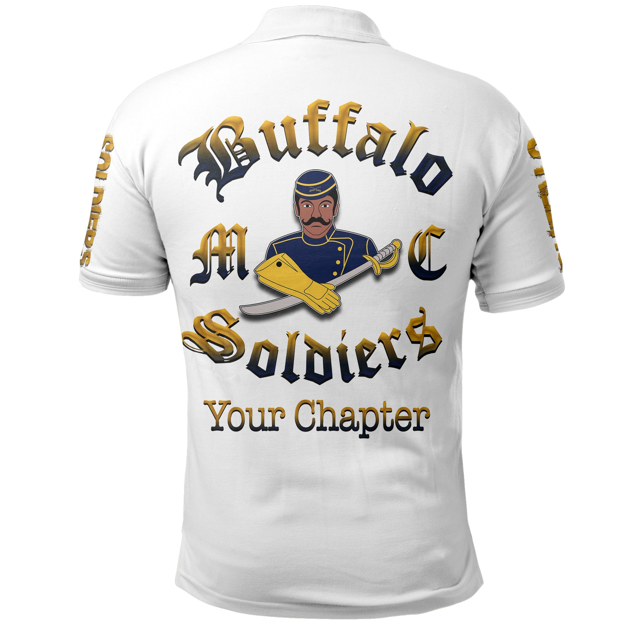 Custom Buffalo Soldiers Polo Shirt History LT6