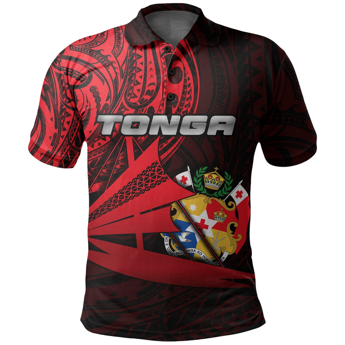 Tonga Polo Shirt Kalia Polynesian NO.1 LT6