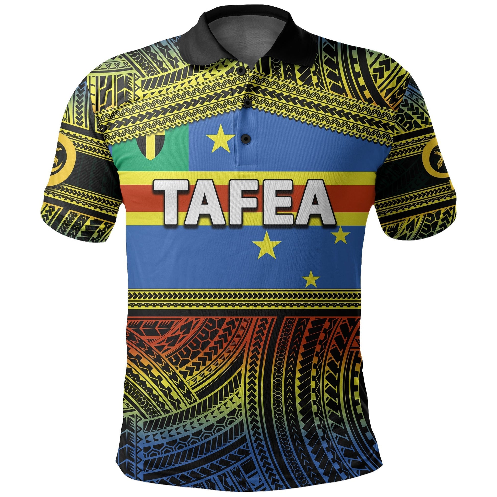 Tafea Day Polo Shirt Of Vanuatu Polynesian Patterns LT6