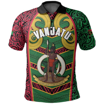 Vanuatu Polo Shirt Independence Day Pig Tusk LT6