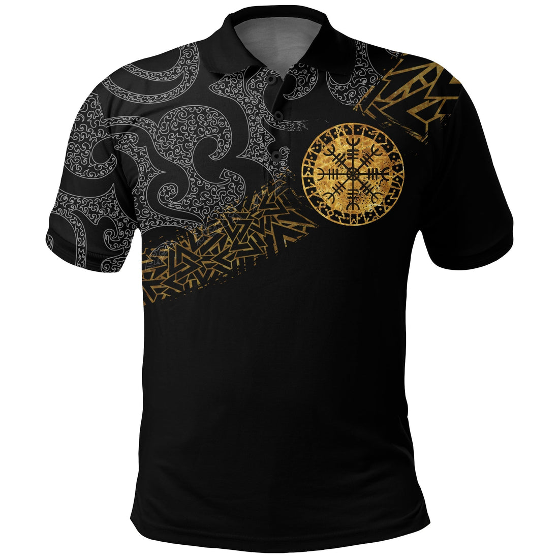 Viking Polo Shirt Viking Wolfs Skoll and Hati RLT12