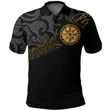Viking Polo Shirt Viking Wolfs Skoll and Hati RLT12