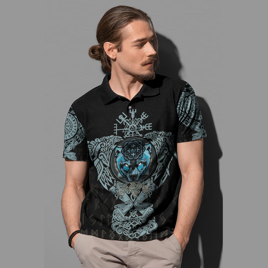 Viking Bear Tattoo Viking Polo Shirt RLT12