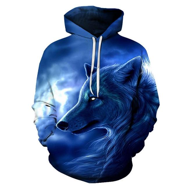 Wolf Ice Cold 3D Native American Hoodies LT10
