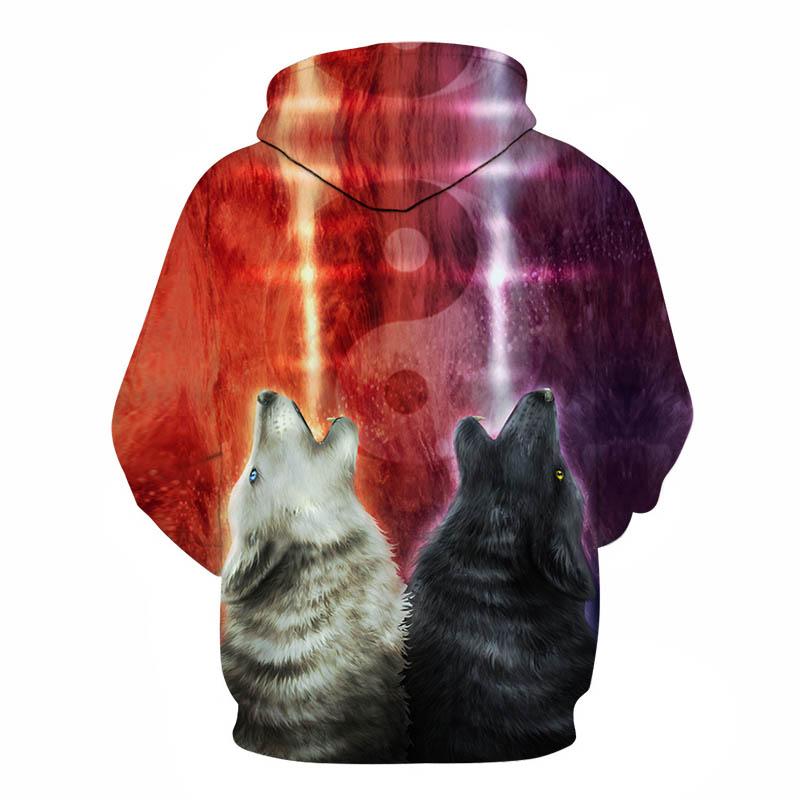 Wolf Lava 3D Native American Hoodies LT10