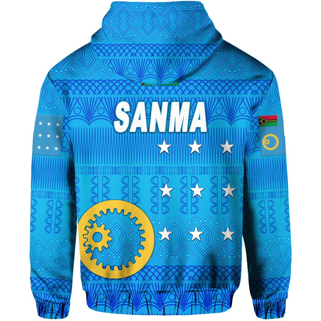 Sanma Province Hoodie Vanuatu Pattern Traditional Style LT8