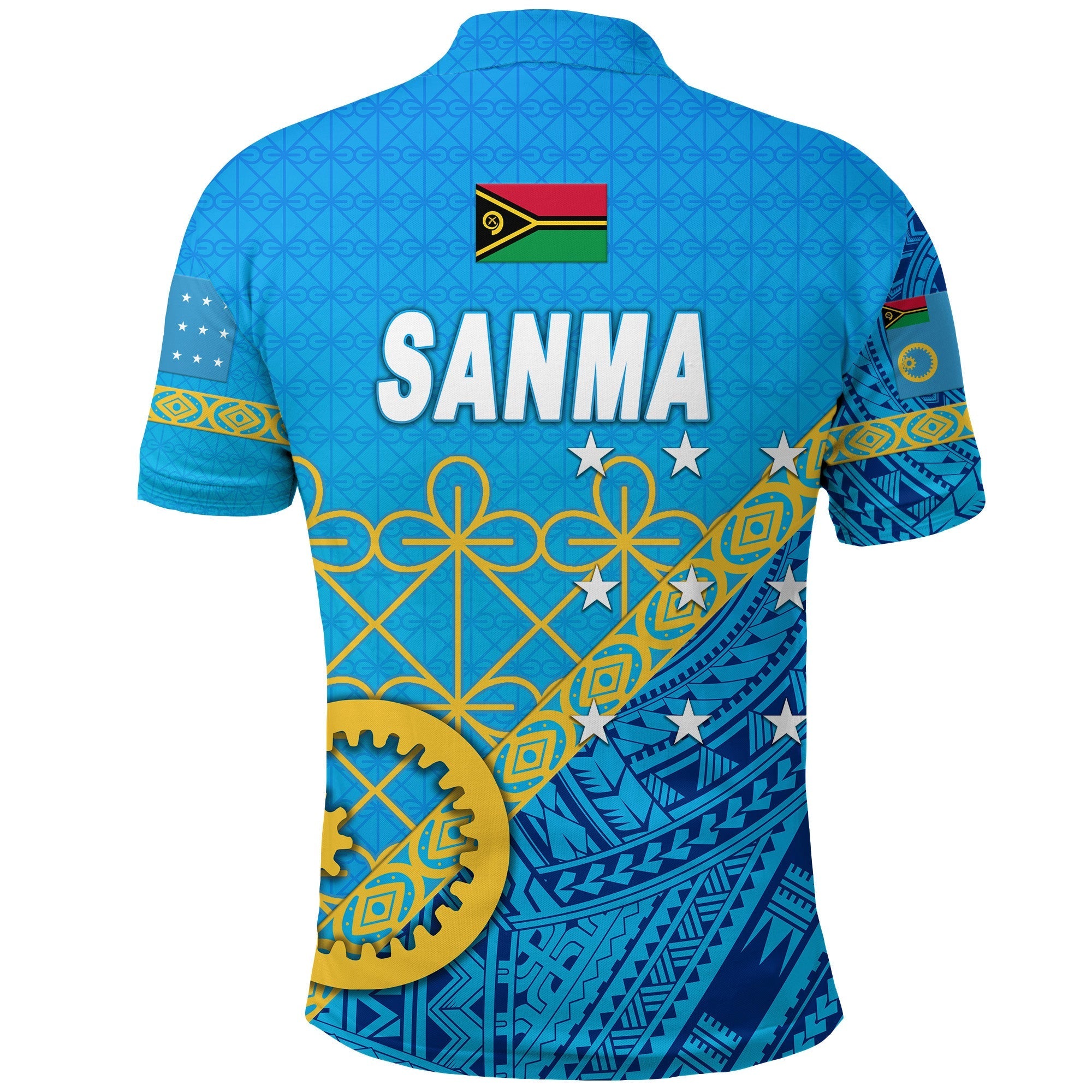 Sanma Province Polo Shirt Vanuatu Pattern Unique Style NO.1 LT8