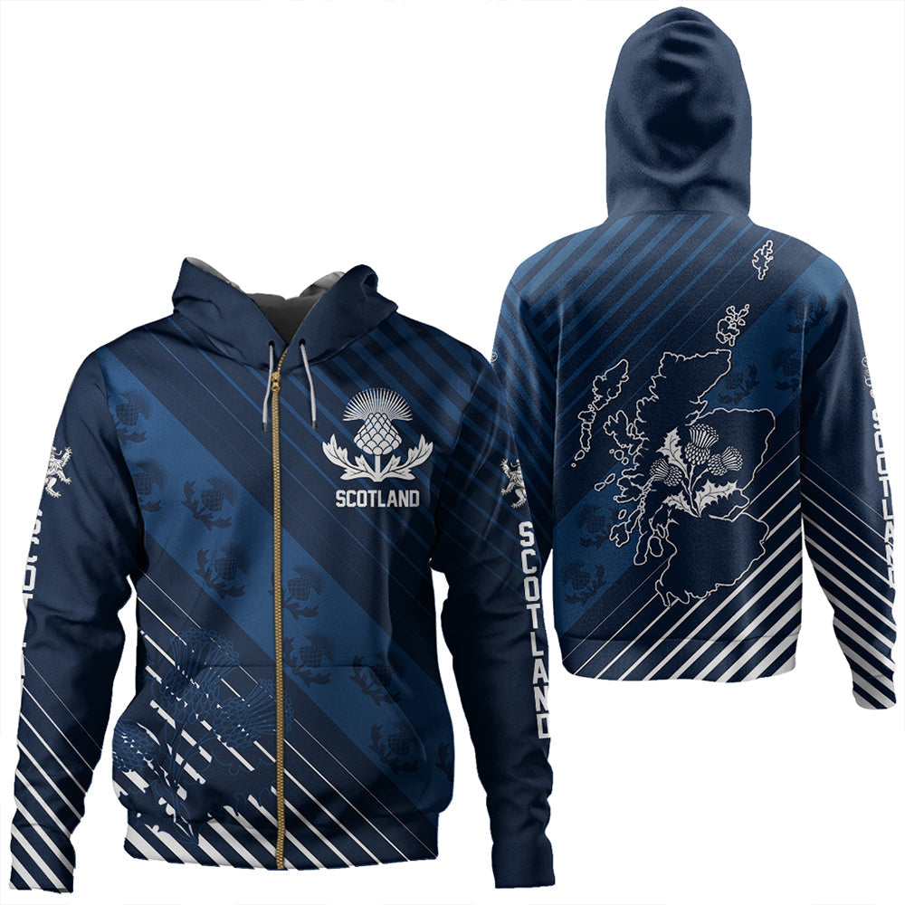 Scotland Thistle Classic Zip Hoodie RLT12