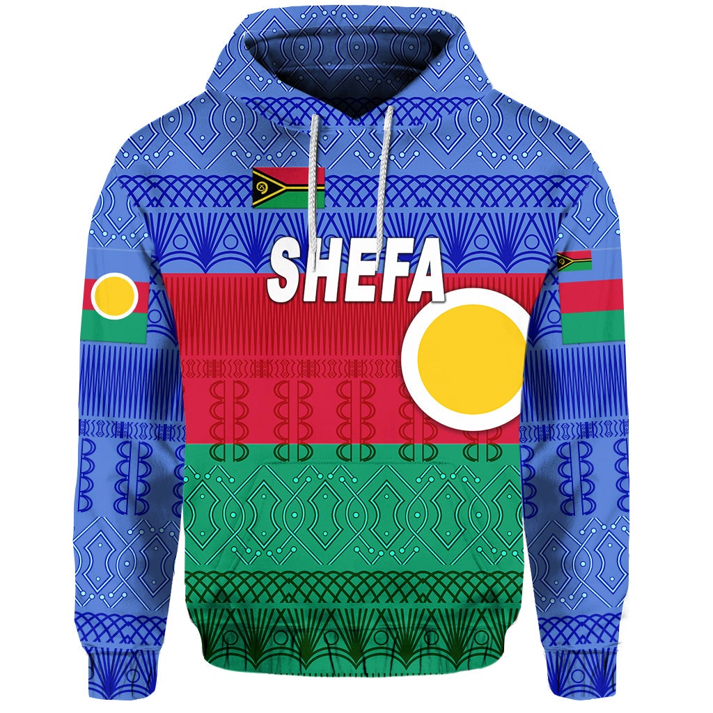 Shefa Province Hoodie Vanuatu Pattern Traditional Style LT8