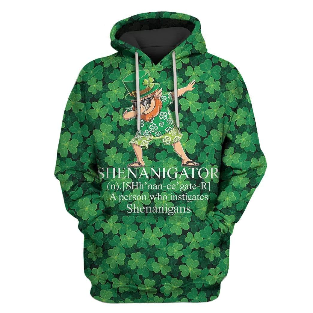 St Patricks Day Hoodie Shenanigator A Person Who Investigates Shenanigans LT8