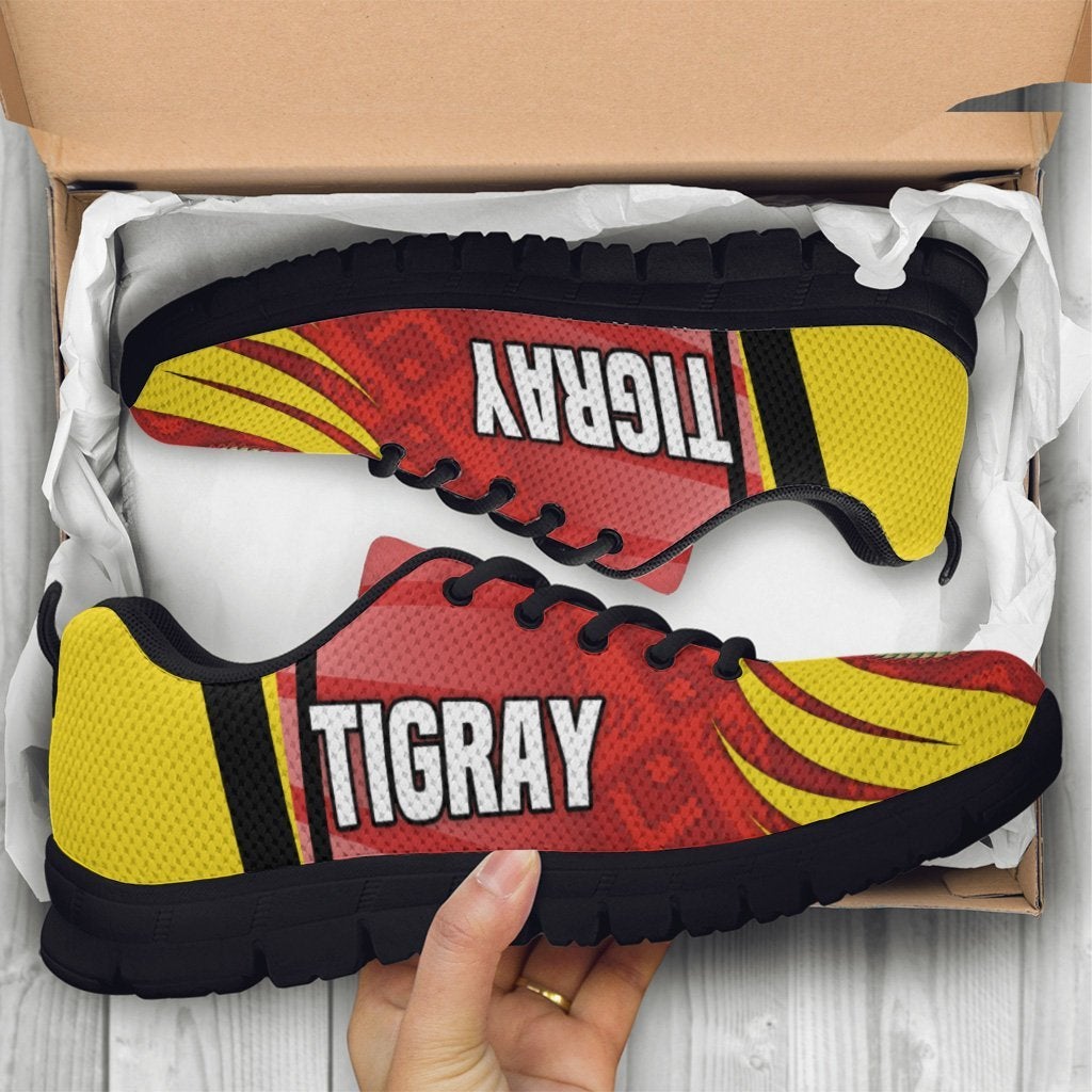 Tigray Sneakers Coat Of Arms With Africa Pattern Special LT16