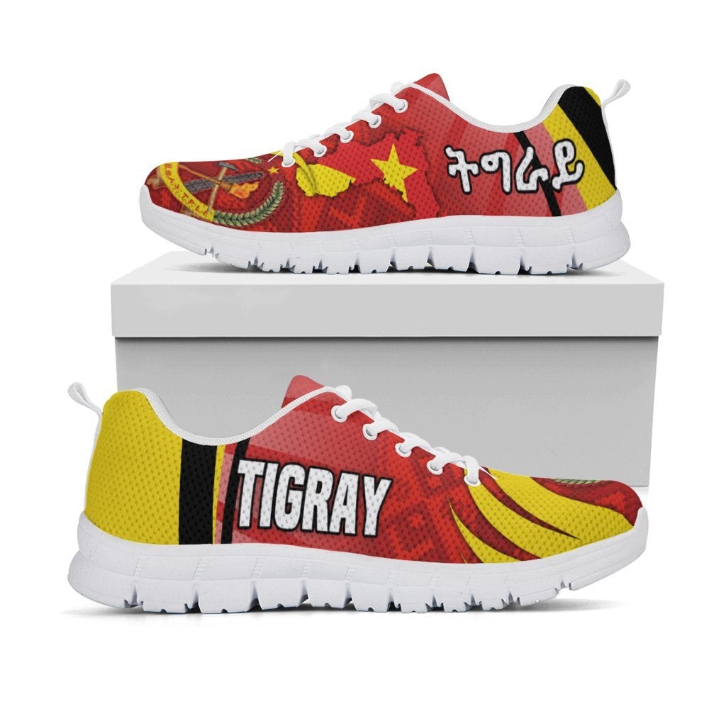 Tigray Sneakers Coat Of Arms With Africa Pattern Special LT16