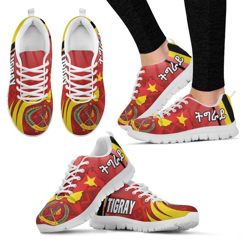 Tigray Sneakers Coat Of Arms With Africa Pattern Special LT16