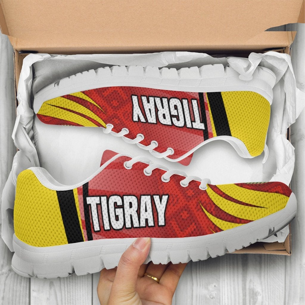 Tigray Sneakers Coat Of Arms With Africa Pattern Special LT16