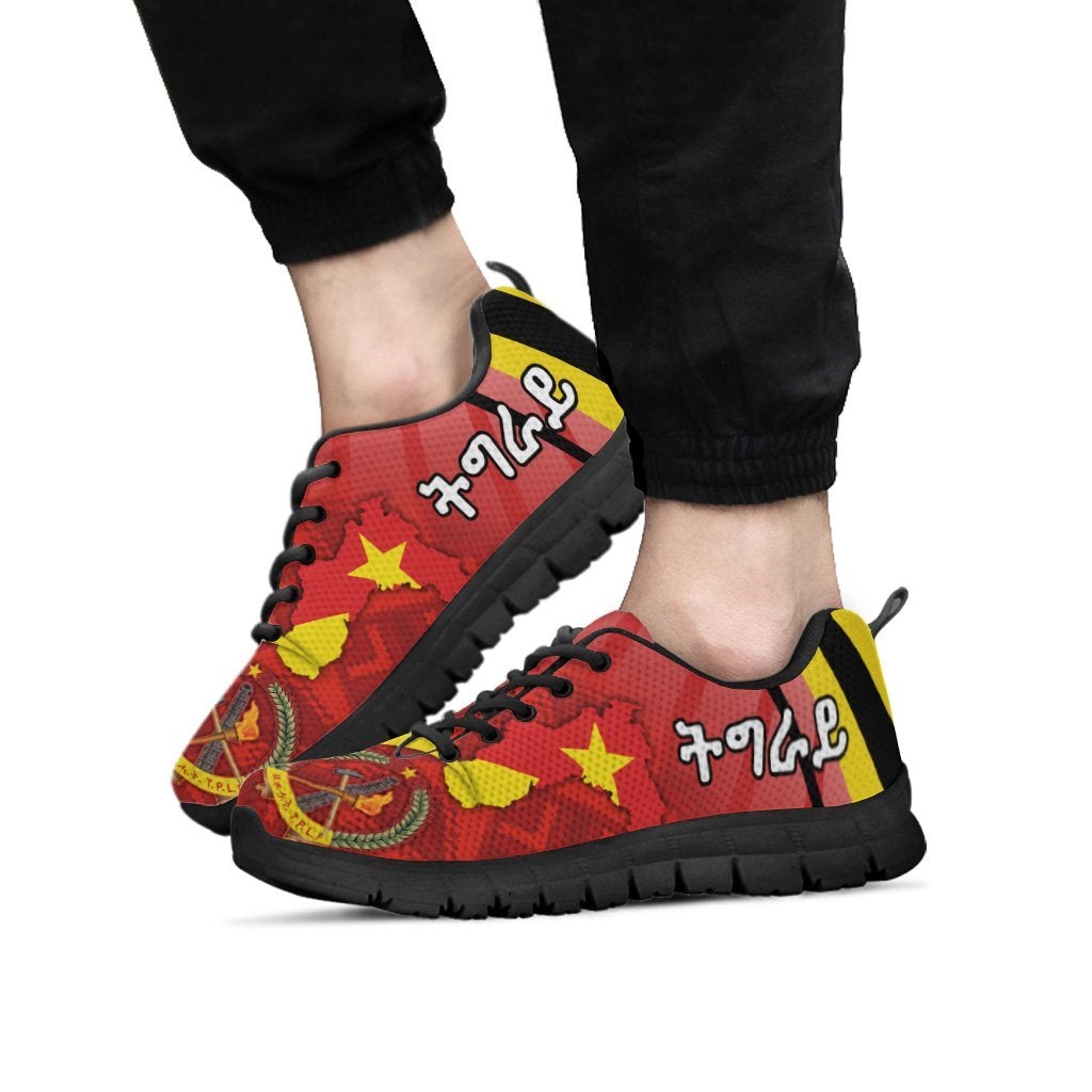 Tigray Sneakers Coat Of Arms With Africa Pattern Special LT16
