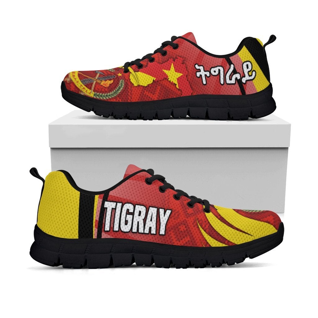 Tigray Sneakers Coat Of Arms With Africa Pattern Special LT16